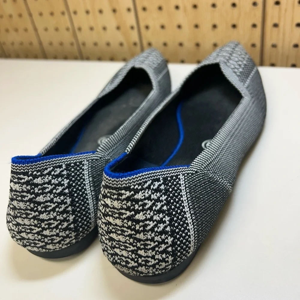Rothy's Python Black and White Patterned Flats